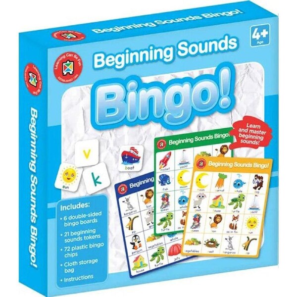 Learning Can Be Fun Beginning Sounds Bingo
