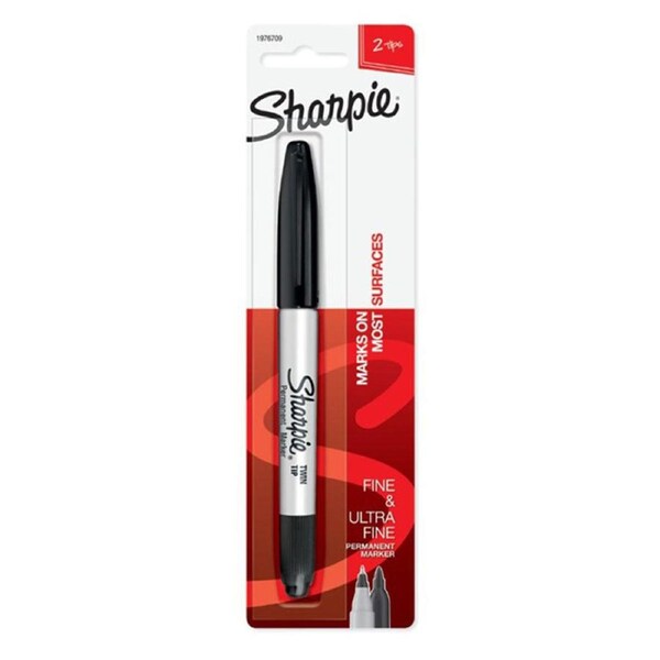 Sharpie Twin Tip Permanent Marker (Black)