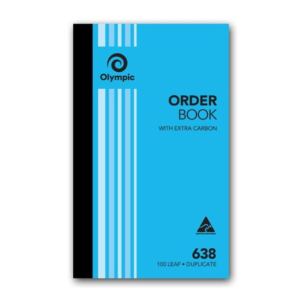 Olympic No 638 Duplicate Order Book with Extra Carbon