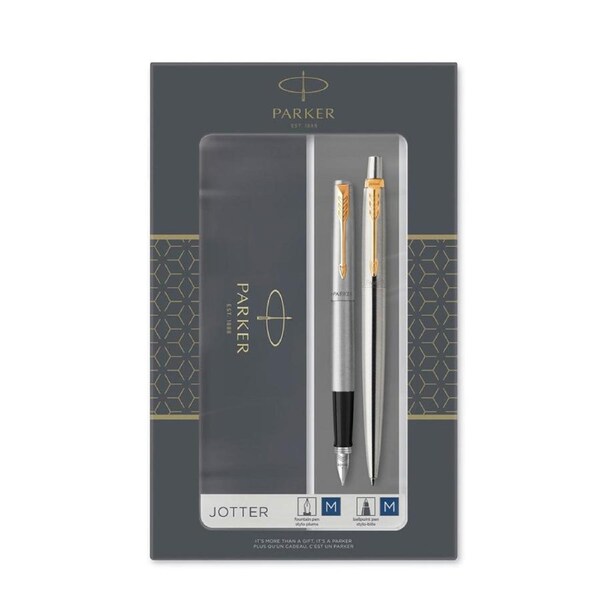 Parker Duo Jotter Ballpoint and Fountain Pen Gift Set