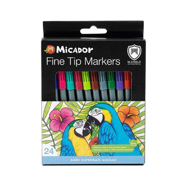 Micador M Shield Fine Tip Marker (Pack of 24)