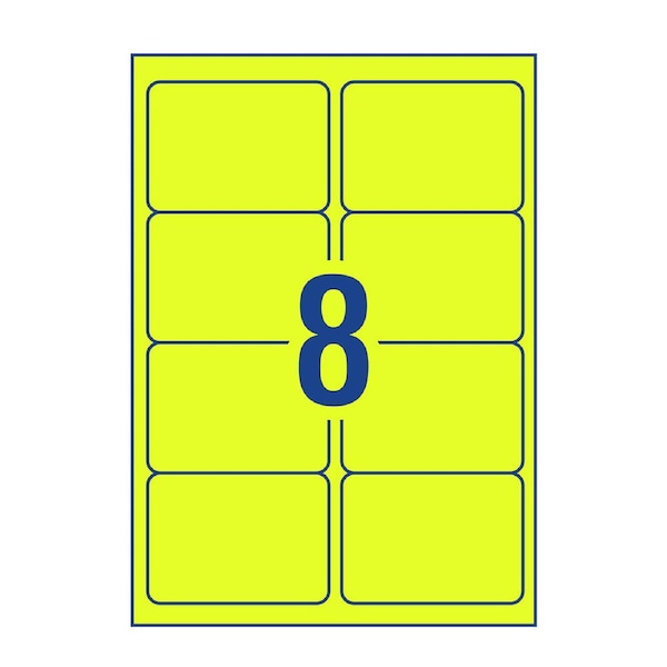 Avery High Visibility Fluoro Address and Shipping Label