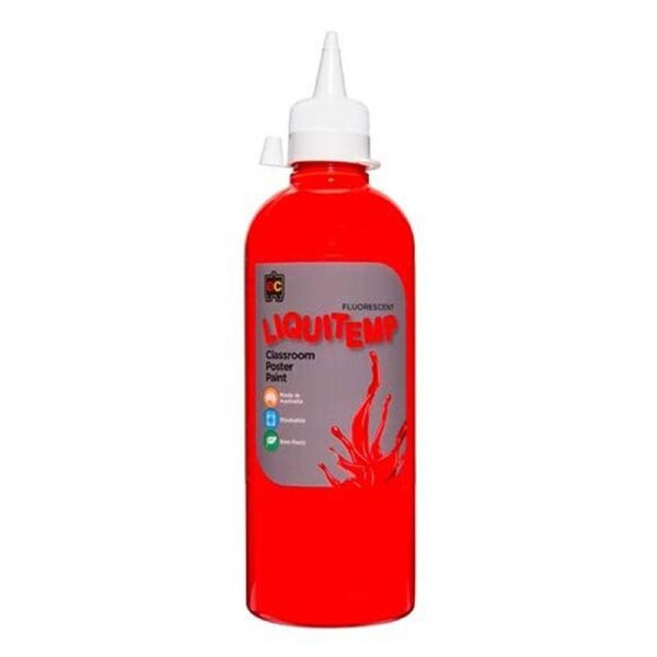 Non-Toxic Water Based Liquitemp Poster Paint 500mL (Fluoro)