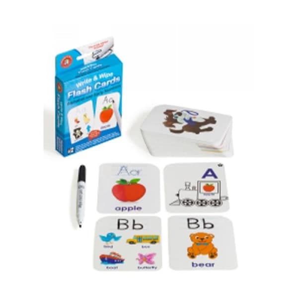 LCBF Write & Wipe Alphabet & Early Numbers Flash Cards