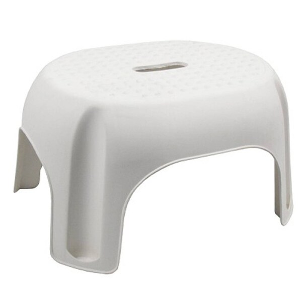Italplast Single Step Plastic Step Stool Sterilite (White)