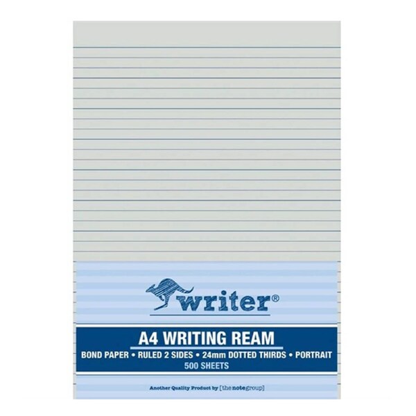 Writer A4 24mm Dotted Thirds Portrait Exam Paper (500pcs)