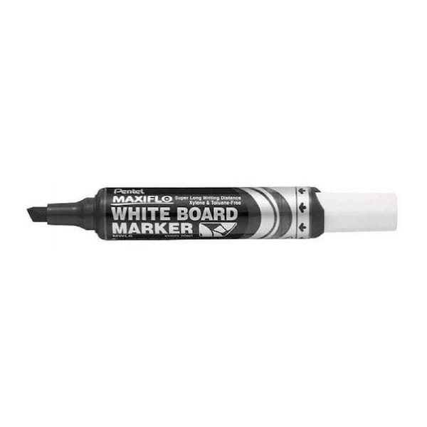 Pentel Maxi Chisel Tip Whiteboard Marker Black (Box of 12)