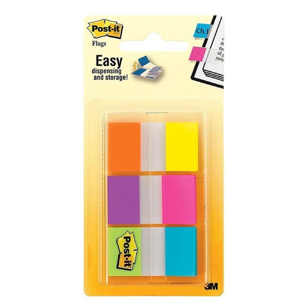 Post-it Alternating Electric Glow Flags (60 Sheets)