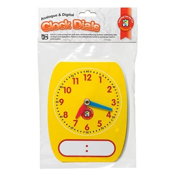 Learning Can Be Fun Analogue & Digital Write On Wipe Clock