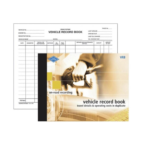 Zions Vehicle Record Book