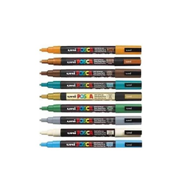 Uni Posca Bullet Tip Marker Assorted (12pk)