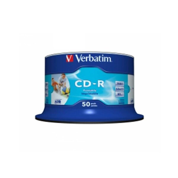 Verbatim CD-R Spindle 700mb White (50pk)