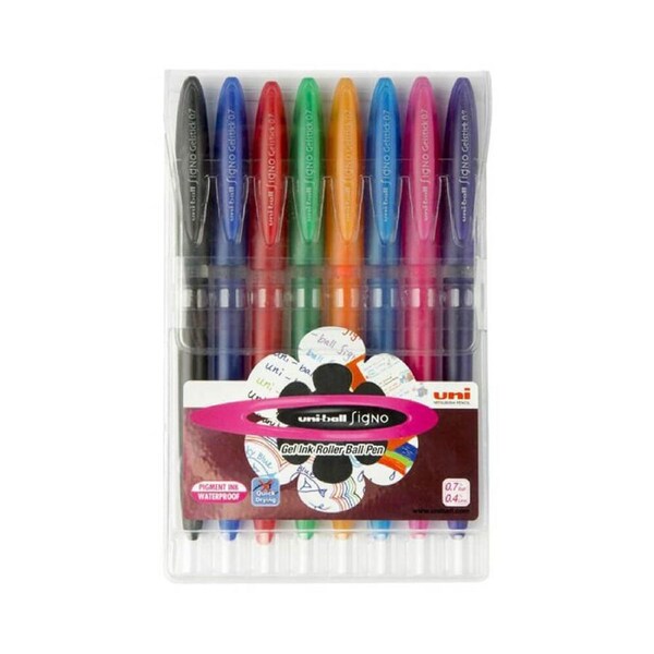 Uni-Ball Signo Gelstick Pen Assorted (Wallet of 8)