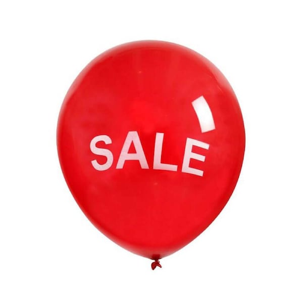Quikstik Sale Sign Ballon 1200x600mm (10pk)