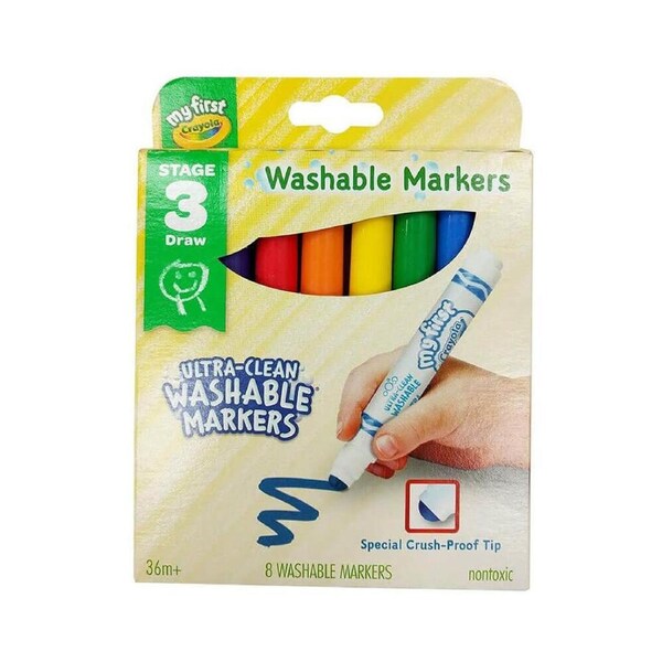 Crayola Junior Washable Marker (8pk)