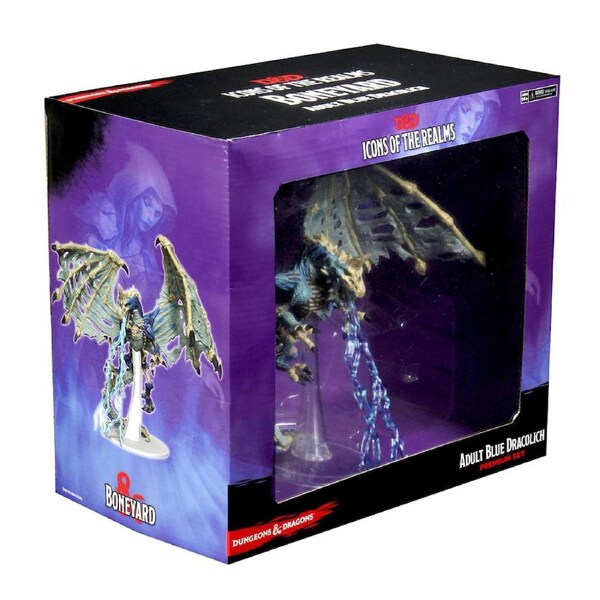 Dungeons and Dragons Icons of the Realms Boneyard Blue Dracolich Premium Set