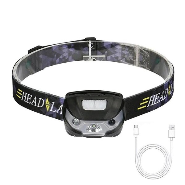 Head Torch LED Headlight COB Camping Headlamp USB Rechargeable Flashlight Lamp