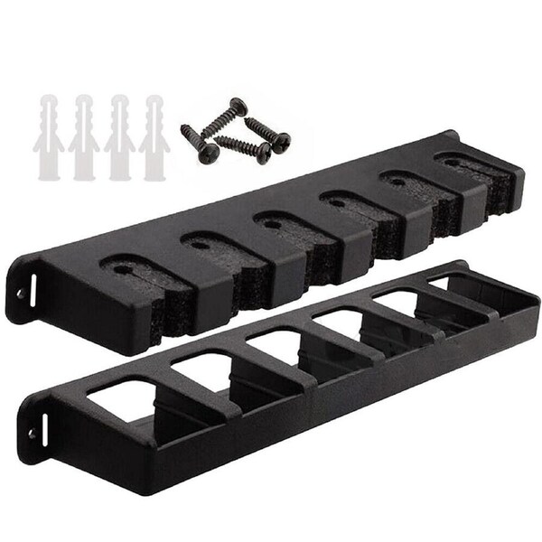 6-Rod Rack Fishing Pole Holder Tackle Wall Fishing Rod Storage Fixed Stand