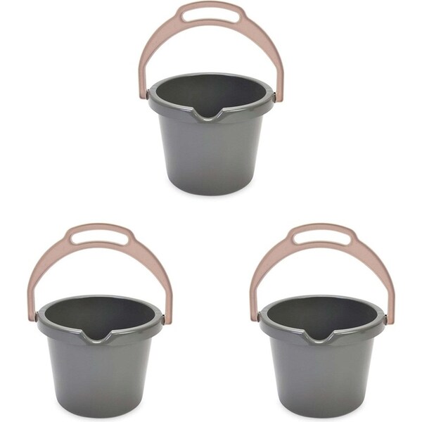 3x Dantoy Green Bean Bucket With Lip Kids/Children Sand Pit Play Toys 2.5L 2y+
