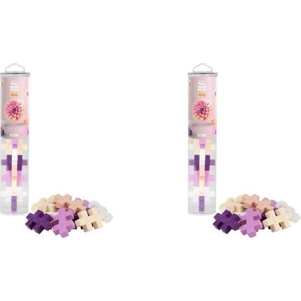 2x 15pc Plus Plus Big Bloom Kids/Children 3D Puzzle Blocks Building Toy 12m+