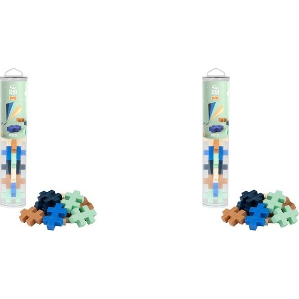 2x 15pc Plus Plus Big Breeze Kids/Children 3D Puzzle Blocks Building Toy 12m+