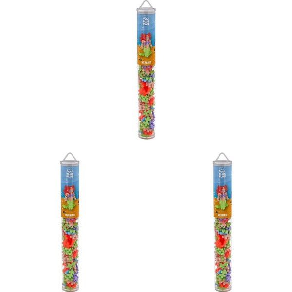 3x 100pc Plus Plus Mermaid Kids/Children Educational 3D Puzzle Building Toy 5y+