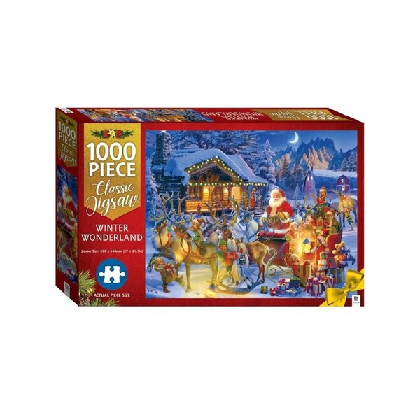 1000 Piece Winter Wonderland North Pole Scene Jigsaw Puzzle
