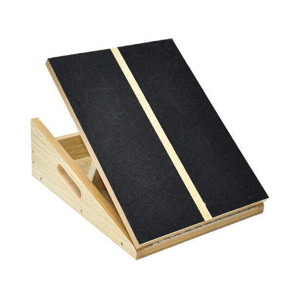 Wooden Slant Exercise Board Calf Stretcher Non-Slip Stretching Board With 5 Adjustable Incline Levels for Calf Stretching Rehabilitation Physical Therapy