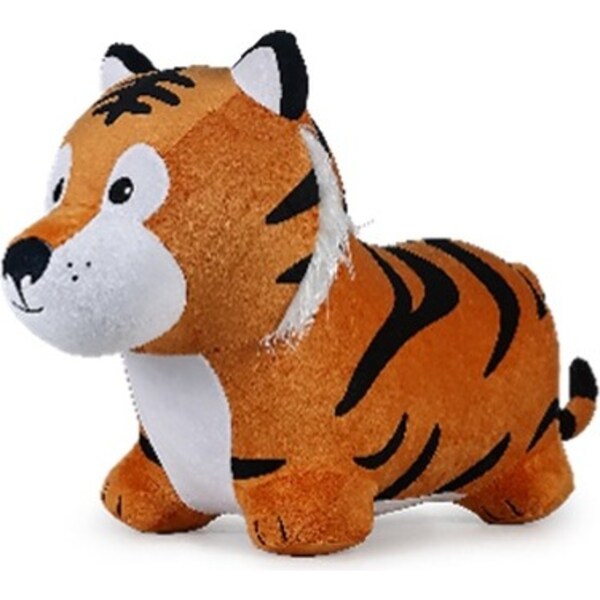 iPlay iLearn Bouncy Tiger Soft Plush Bounce Animal Ride-On Toy Kids 18m+