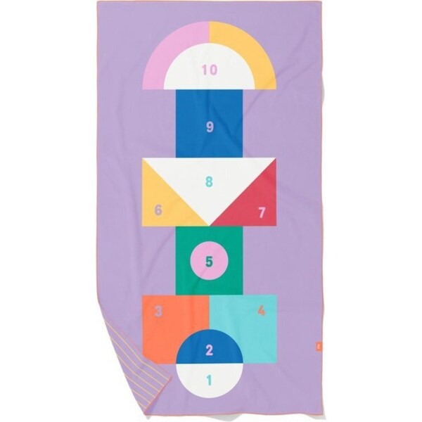 Quut Playtowels Kids/Children Play/Bath Towel 180x100cm Large Hopscotch 6m+