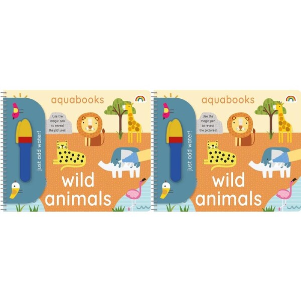 2x Really Decent Books Aquabooks Kids/Children Activity Book Wild Animals 3y+