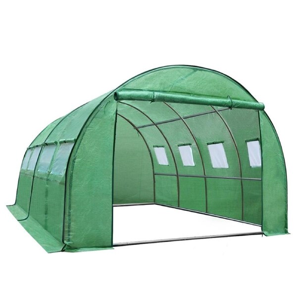 Tunnel Green House Hot Shade Walk In Grow Steel Frame Seedling Greenhouse 4x3x2m
