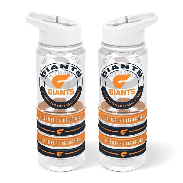 GWS Giants Tritan Sports Bottle with Wrist Bands