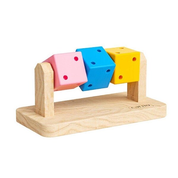 Interactive Hamster Cube Toy Wood Hamster Chew Cube Relieve Boredom Gift