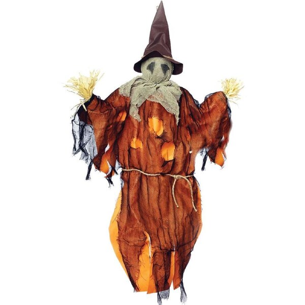 Orange Hanging Scarecrow Decoration 91cm