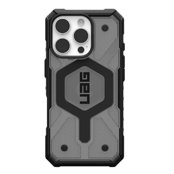UAG Pathfinder Clear MagSafe Apple iPhone 16 Pro Max (6.9') Case - ProPack- Ash/Black (1144651BV02),18ft Drop Protection (5.4M),Tactical Grip