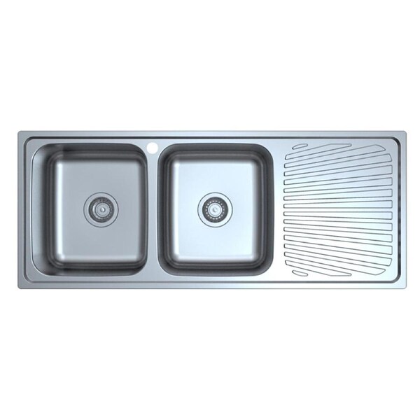 Otus Double Left Hand Bowl & Single Drainer Kitchen Sink