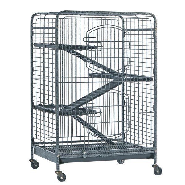 Flyline Feisty Ferret Home 4 Level Cage for Ferret Cat Guinea Pig Rabbit