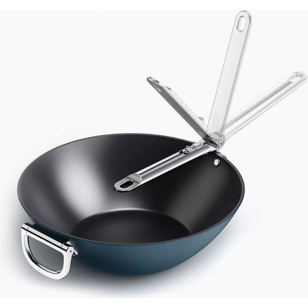 Joseph Joseph Space Folding Handle Non-stick 32cm Wok - Suits Induction