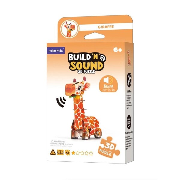 Build 'n' Sound 3D Puzzle-Giraffe