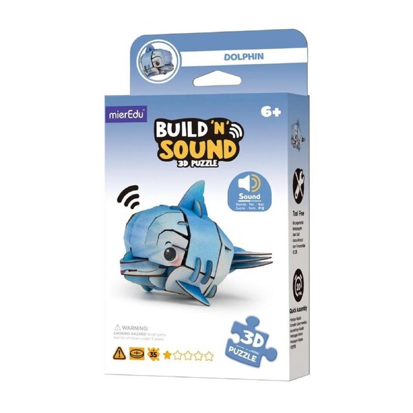 Build 'n' Sound 3D Puzzle-Dolphin