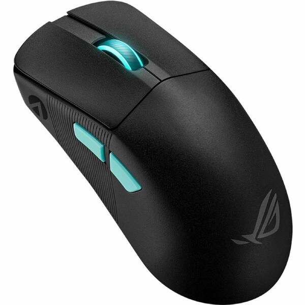 Asus ROG Harpe Ace Aim Lab Edition Gaming Mouse - Bluetooth/Radio Frequency - USB 2.0 - Optical - 5 Button(s) - Black - 1 Pack - Cable/Wireless - GHz