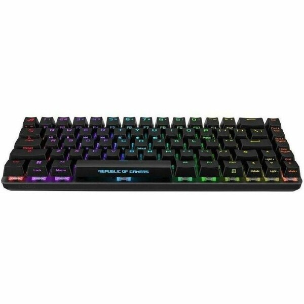 Asus ROG Falchion Ace Gaming Keyboard - Cable Connectivity - USB 2.0 Type A Interface - RGB LED - English - Black - Mechanical Keyswitch Windows Lock