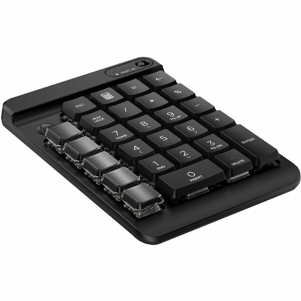 HP 435 Keypad - Wireless Connectivity - Black - Mechanical Keyswitch - Bluetooth - 5.3 - 10 m - Calculator Hot Key(s) - Windows 10, Windows 11, Mac -