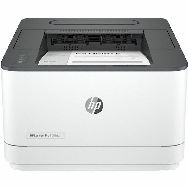HP LaserJet Pro 3000 3001dw Desktop Wireless Laser Printer - Monochrome - 35 ppm Mono - 1200 x 1200 dpi Print - Automatic Duplex Print - 250 Sheets -
