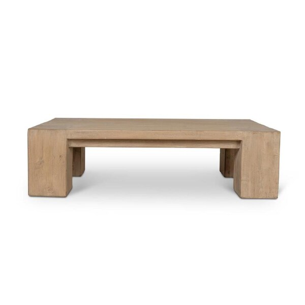 Mirka 1.3m Elm Coffee Table - Natural