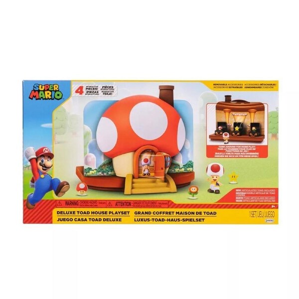 Nintendo Super Mario Deluxe Toad House Playset