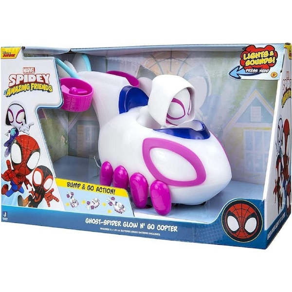 Spidey and his Amazing Friends Ghost Spider Glow N Go Copter