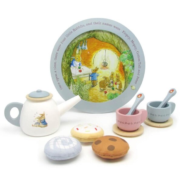 Peter Rabbit 11 Piece Wooden Tea Party Set