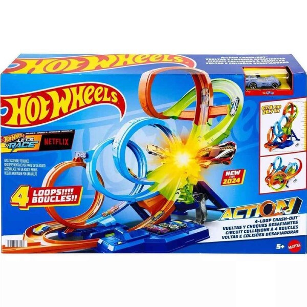 Hot Wheels Action 4-Loop Crash-Out
